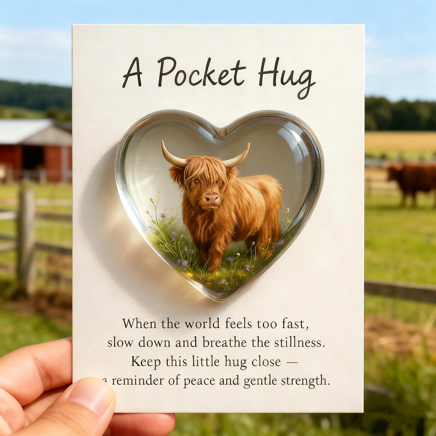 A Pocket Hug – Highland Cow Edition