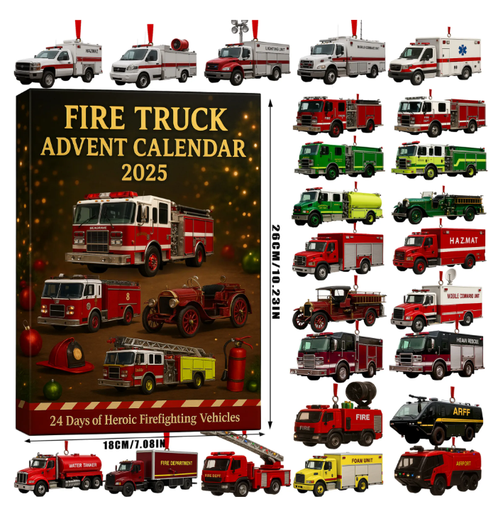 ππ₯FIRE TRUCK ADVENT CALENDAR 2025ππ²