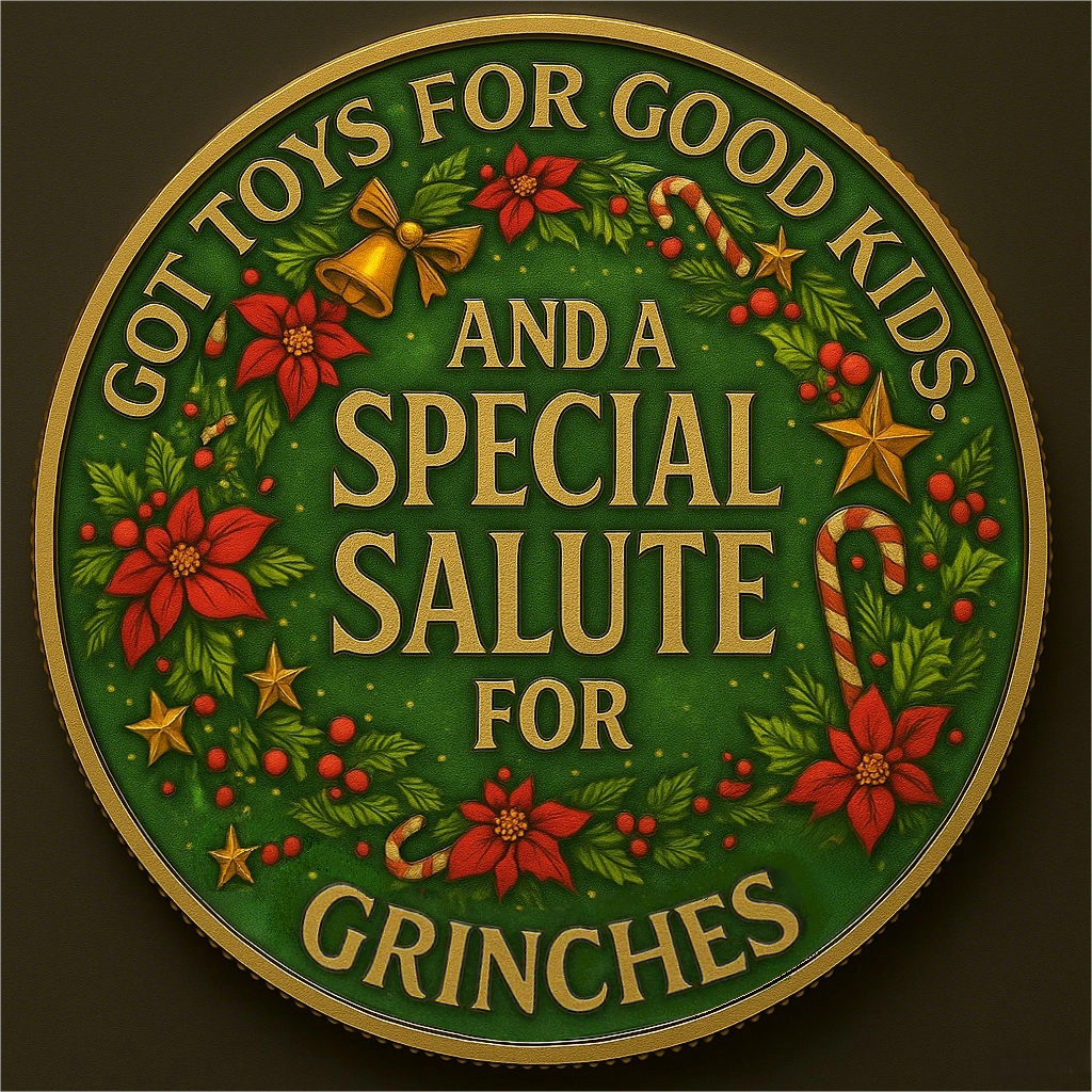 🎅"Santa's Sassy Salute" Commemorative Coin
