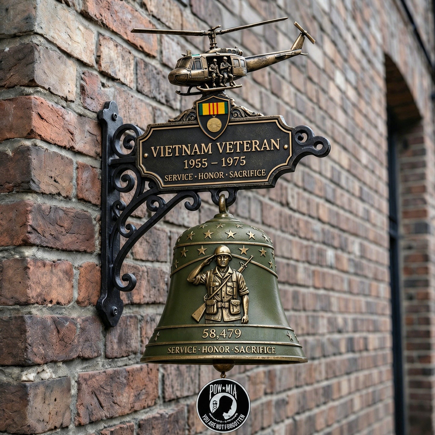 🔔 Last Day Promo: 50% OFF -Vietnam Veteran Tribute Wall Bell