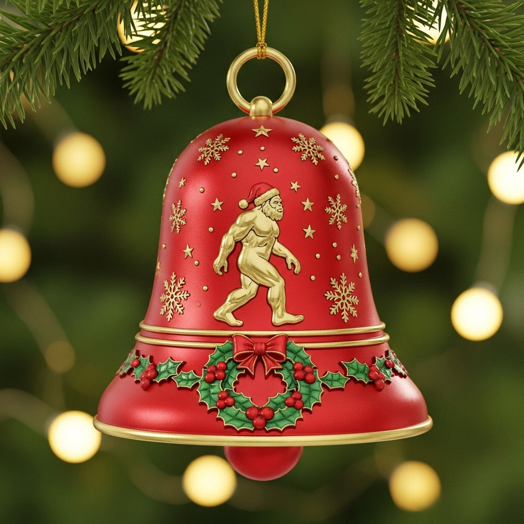 🌲Christmas Gifts--Bigfoot Christmas Bell Ornamen