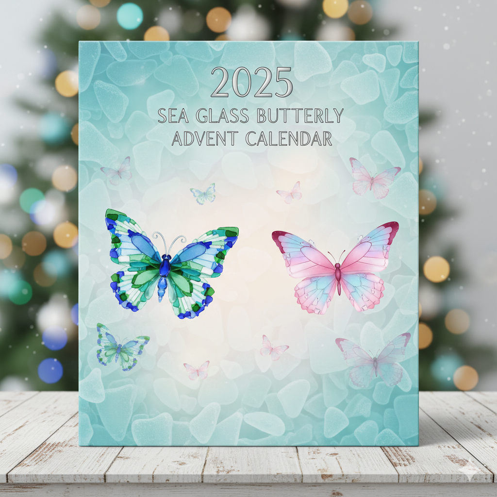 🔥LAST DAY 49% OFF🌊2025 Sea Glass Butterfly Advent Calendar