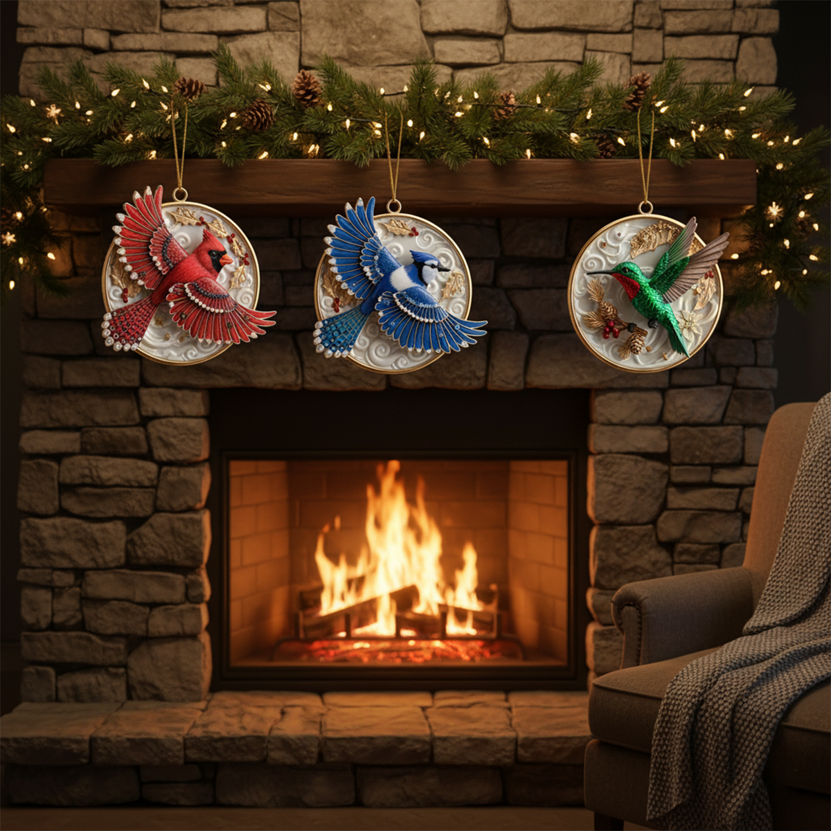 🎄Christmas Gift 50% Off--The "Heavenly Messengers" Collection: Enamel & Crystal Bird Ornaments