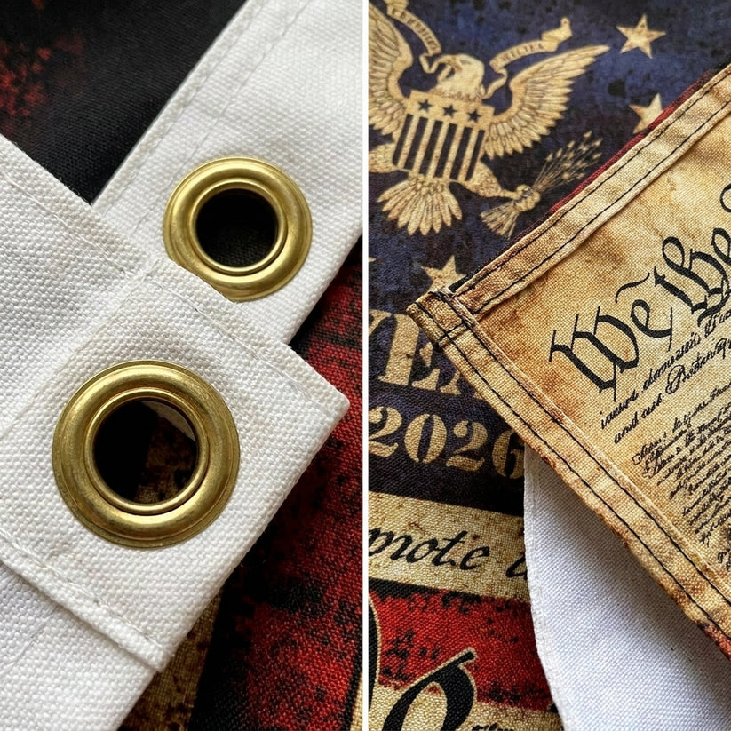 🦅🇺🇸 "We The People" 250th Anniversary Vintage American Flag (1776-2026)