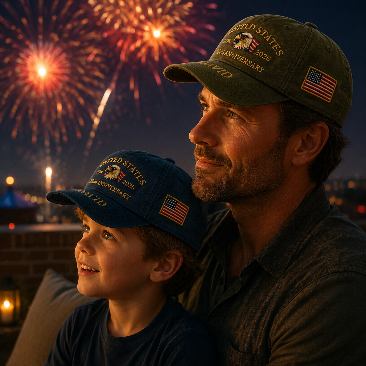 Personalized 250th Anniversary Patriotic Hat