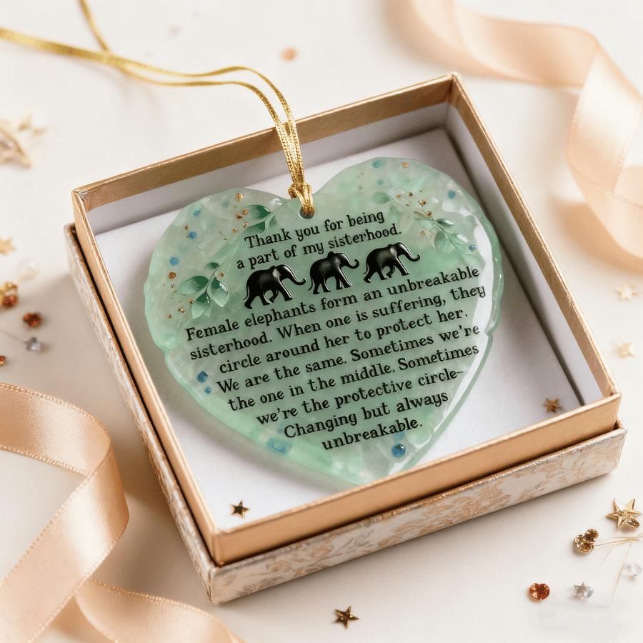 🎁🐘Elephant Sea Glass Friendship Keepsake