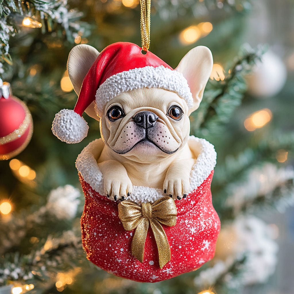 🎅🐶 French Bulldog Christmas Ornament – The Cutest Gift Under Your Tree