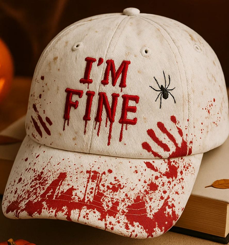 I'm Fine, It's Not My Blood Art Hat