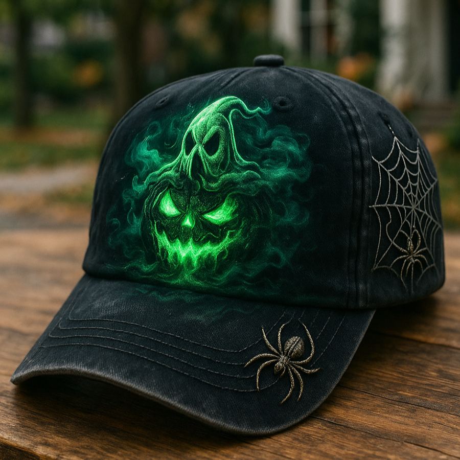 Vintage Halloween Ghost Art Print Hat