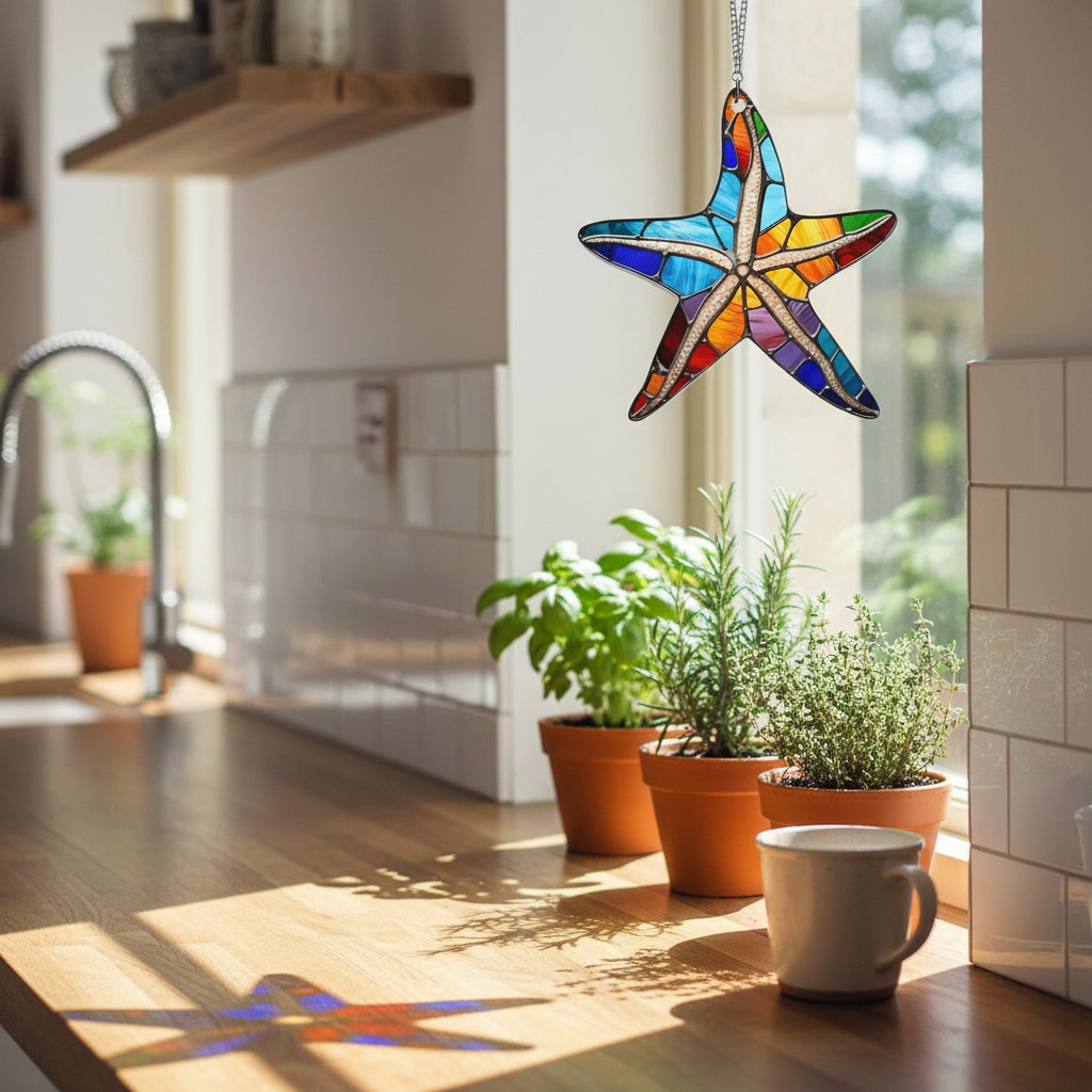 โ๏ธ Stained Glass Suncatcher & Beach Ornament Collection ๐๏ธ