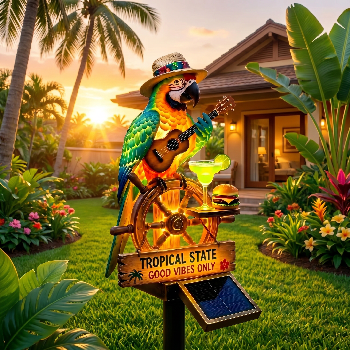 🌴 "Tropical State of Mind" Solar-Powered Parrot Light – Your 24/7 Vacation Mode, Activated 🌅