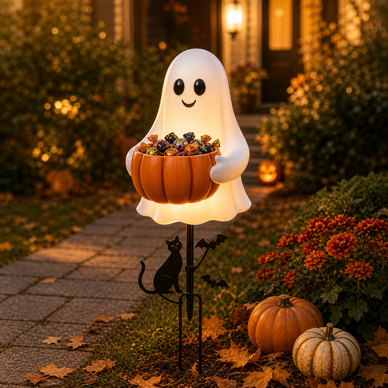 👻👻 Halloween Ghost Candy Holder Garden Stake