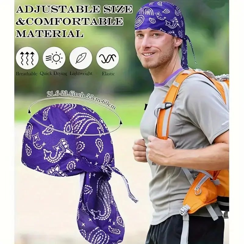 🔥LAST DAY 69% OFF- Paisley Cooling Headscarf Cap