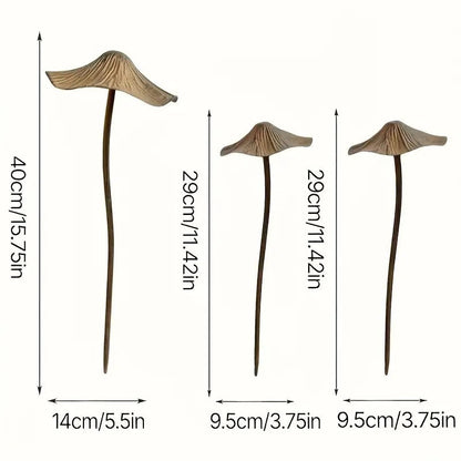 🔥Summer Hot Sale🍄Vintage Metal Mushroom Garden Stakes, Whimsical Outdoor Yard Decor