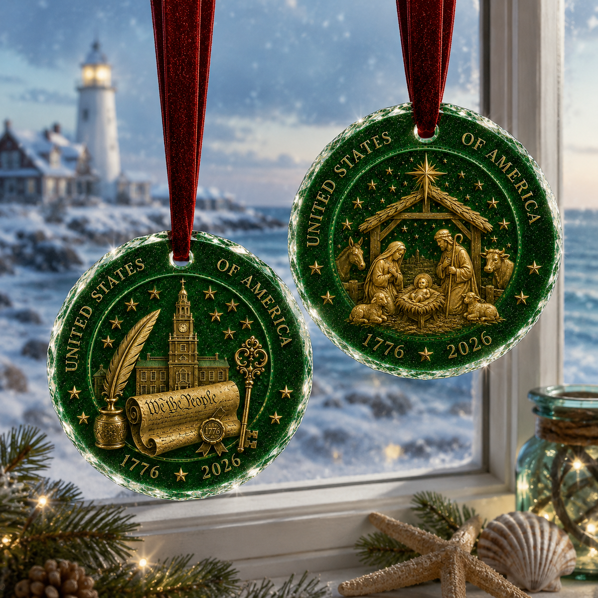 🎅 🎅 2026 Christmas Gift 50% Off--Celebrate 250 Years of America 🇺🇸 | 2026 250th Anniversary Christmas Ornament – A Meaningful Patriotic Keepsake & Holiday Gift