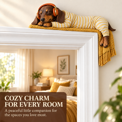 🐶🐶Sleeping Dachshund Door Topper