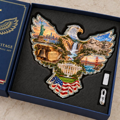 🦅American HeritageTM Lighted Eagle Wall Art ✨