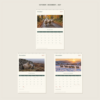 🔥Sheep With Places to Be - 2027 A4 Wall Calendar