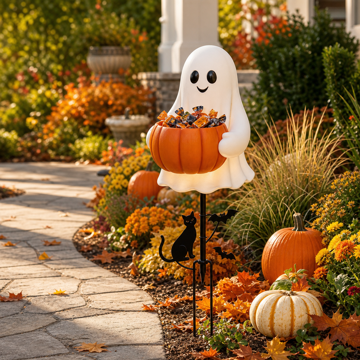 👻👻 Halloween Ghost Candy Holder Garden Stake