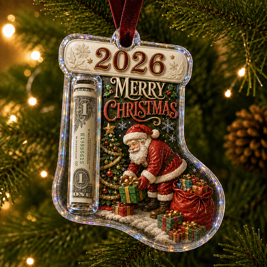 🎅 🎅2026 Christmas Gift 50% Off--Cash Clip Christmas Tree Ornament – Novelty Holiday Money Gift Clip | 9 Festive Styles