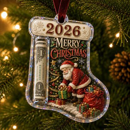 🎅 2026 Christmas Gift 50% Off--Cash Clip Christmas Tree Ornament – Novelty Holiday Money Gift Clip | 9 Festive Styles