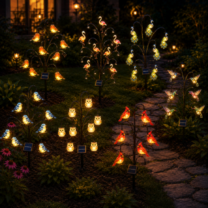 🦩🦩Bird-Shaped Solar Stump Light