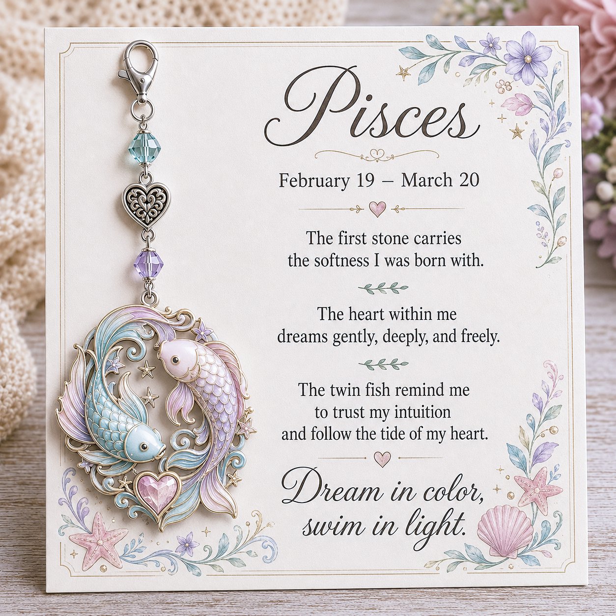 🎅 2026 Christmas Gift 50% Off--✨  Commemorative keychains and cards featuring the birthstones of the 12 zodiac signs