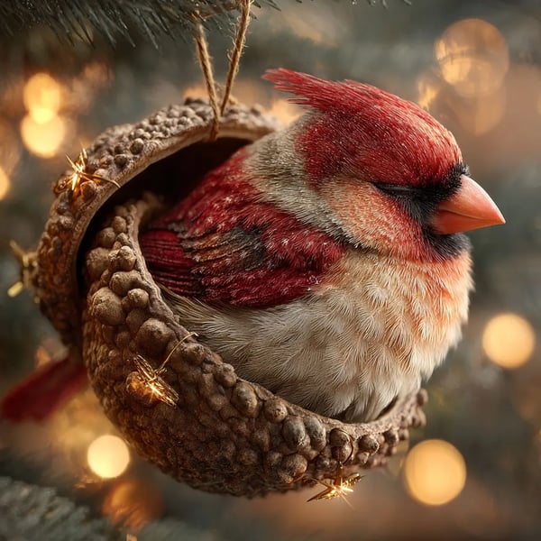 🎁❤️ Forest Animal Acorn Ornaments – Cozy Forest Christmas Ornaments