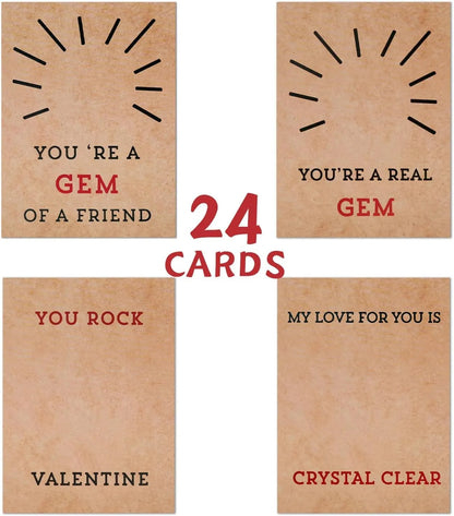 ✨24PCs Cards with Heart-Shape-Valentines Gifts for Kids✨