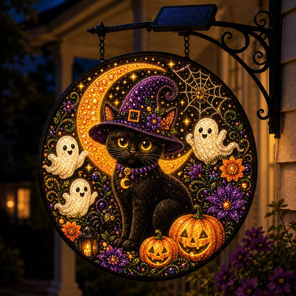 🎃🎃 Solar Halloween LED Hanging Sign Light 👻
