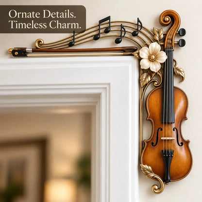 🎻 Violin & Music Notes Door Topper | Musical Wall Accent