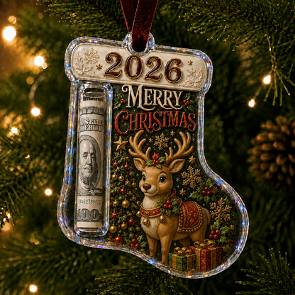 🎅 2026 Christmas Gift 50% Off--Cash Clip Christmas Tree Ornament – Novelty Holiday Money Gift Clip | 9 Festive Styles