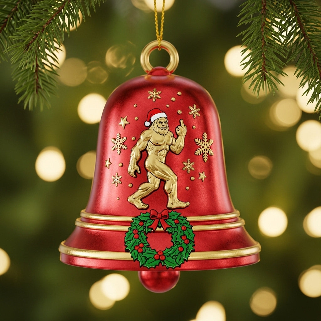 🌲Christmas Gifts--Bigfoot Christmas Bell Ornamen