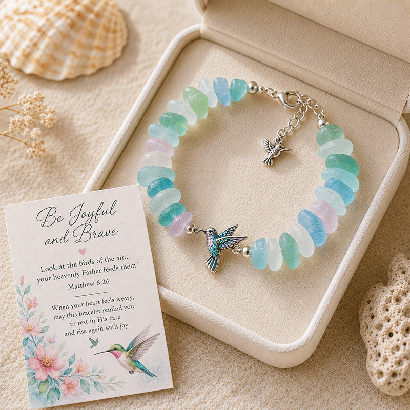 🔥🔥50% Off Last Day - 🩵 Sea Glass Blessing Bracelet