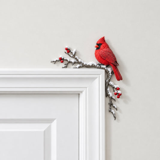 ❤️🐦Cardinal Winter Door Topper