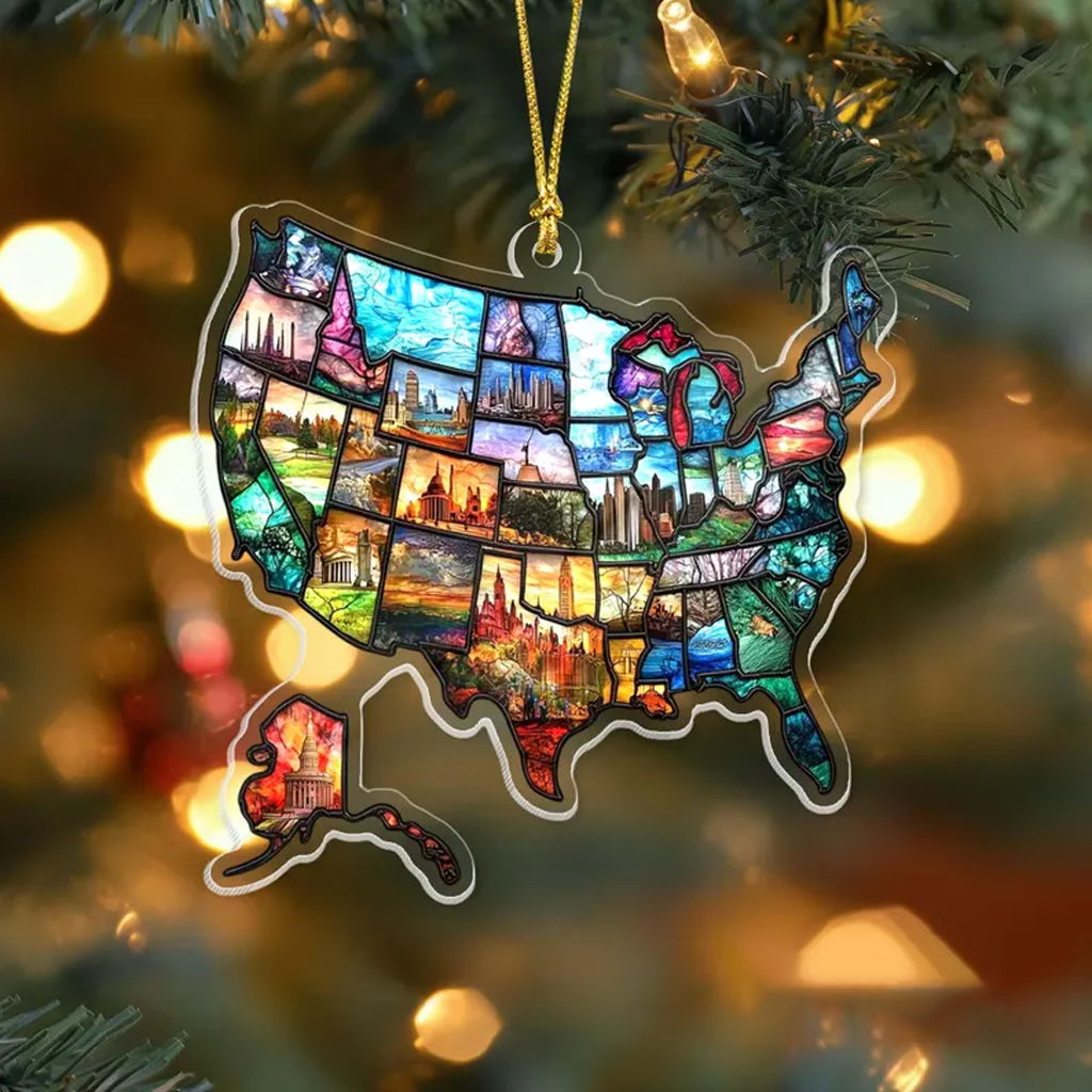 Style United States Christmas Ornament
