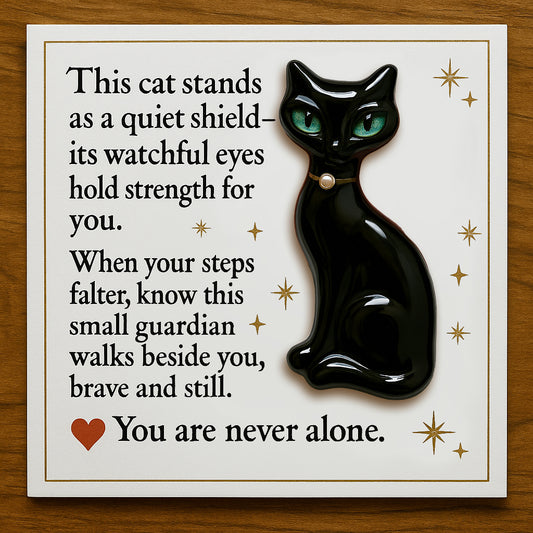 Medieval Black Cat Pocket Hug