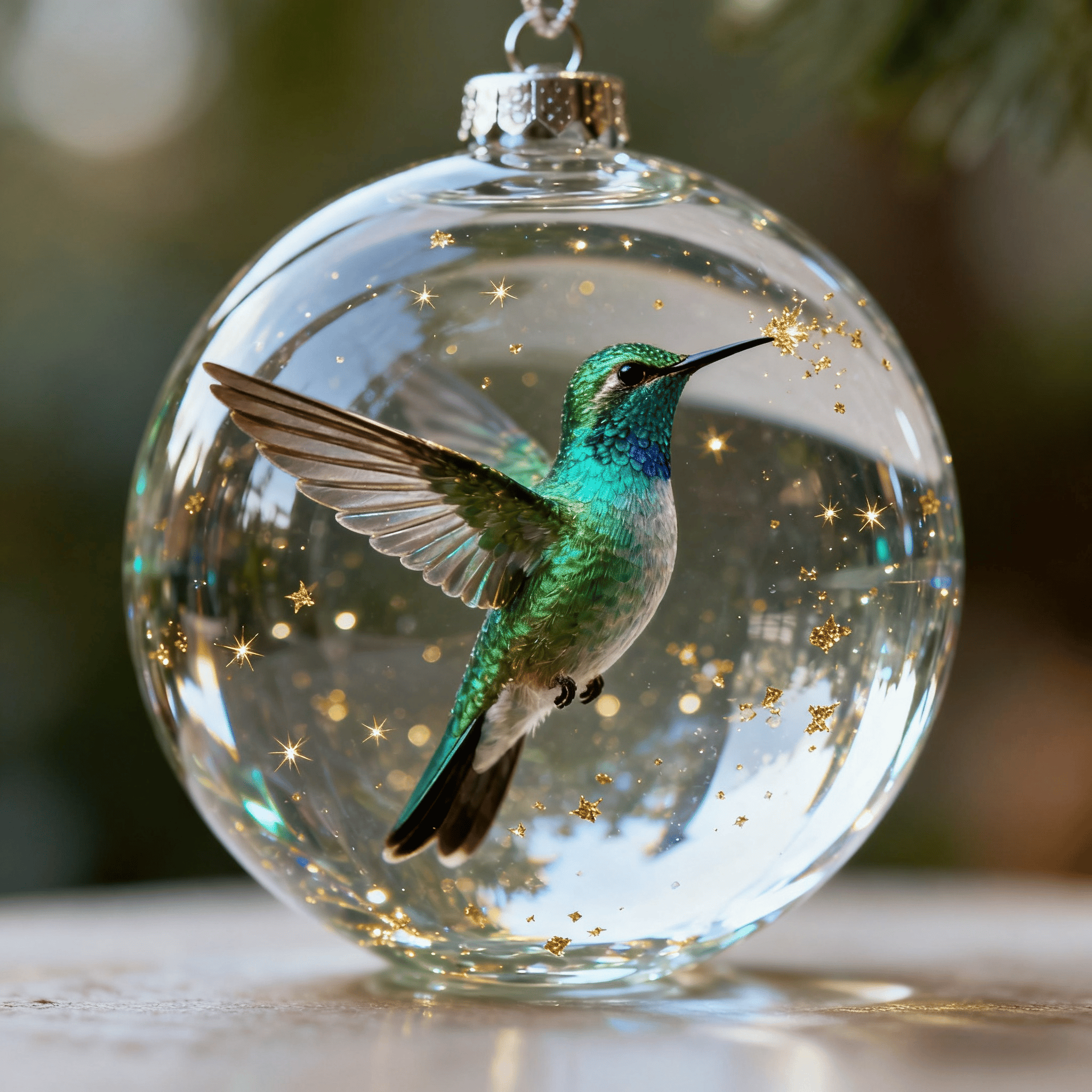 🐦Nature's Birds Crystal Glass Ornament Gift Set