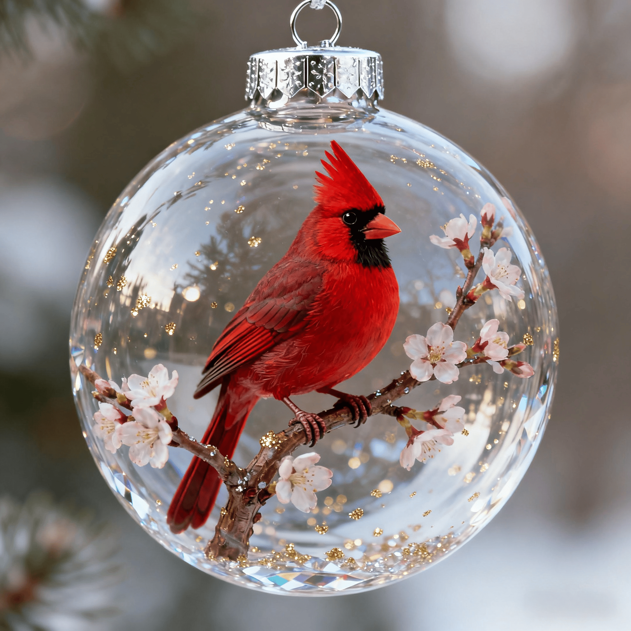 🐦Nature's Birds Crystal Glass Ornament Gift Set