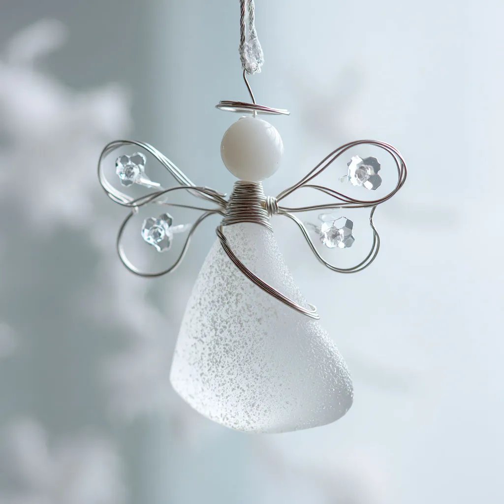 🔥Black Friday Pre-Sale - Up to 49% OFF!🌊Handmade Sea Glass Angel Ornament👼💫