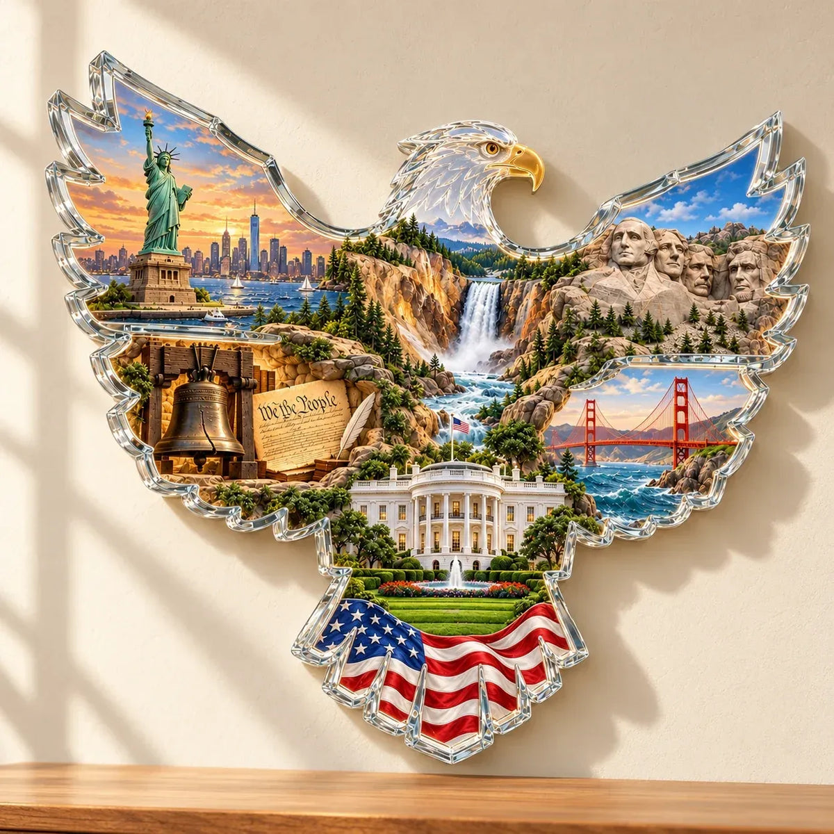 🦅American HeritageTM Lighted Eagle Wall Art ✨