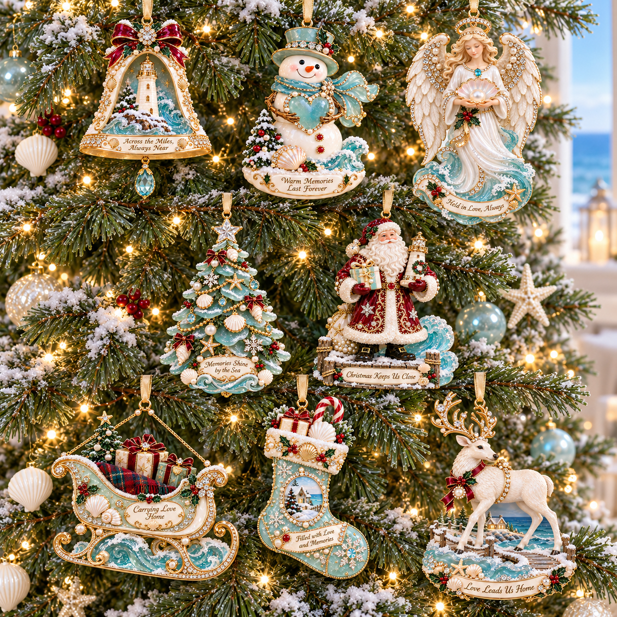 🎅 🎅 2026 Christmas Gift 50% Off--Coastal Christmas Magic Christmas tree ornaments
