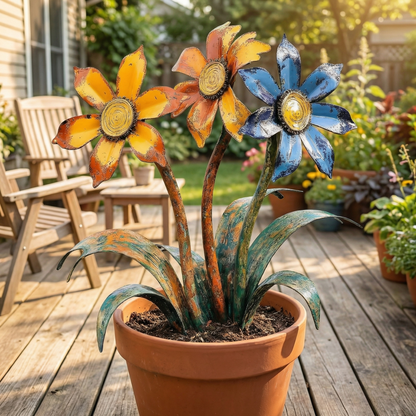 🌼🌼2026 Mother's Day Gifts 50% Off--💖🎁Handcrafted Rustic Metal Flower Garden Stakes