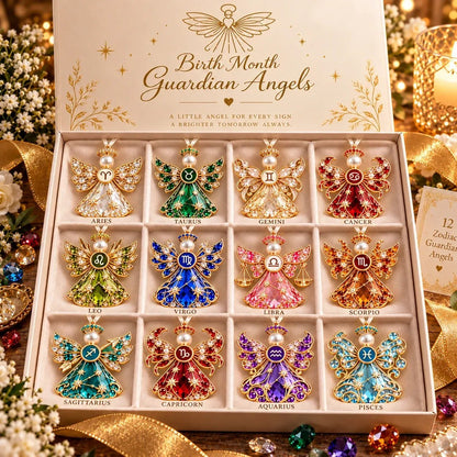 👼 Weihnachtliche Sternzeichen-Schutzengel-Erinnerungsstücke | 12 Sternzeichen mit juwelenfarbenen Designs & bedeutungsvollen Geschenkkarten ✨