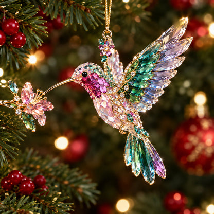 🎅🎅 2026 Christmas Gift 50% Off-- 💎 Luxury Crystal-Style Christmas Ornaments | Sparkling Gemstone Peacock, Butterfly & Bird Tree Decorations for Elegant Holiday Décor 🎄✨