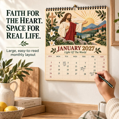 ✝️✝️  2027 Walking With Jesus Wall Calendar