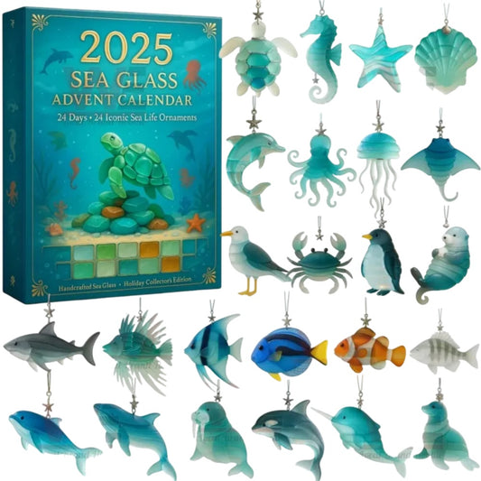 🔥LAST DAY 49% OFF🌊2025 Sea Glass Advent Calendar · Ocean Treasures