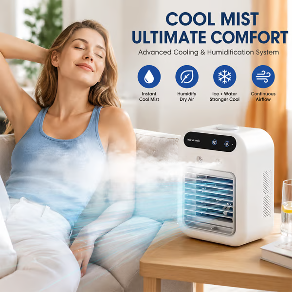 ❄️❄️ Portable Mini Air Conditioner with Humidifier — 20°C Cooling 🔥