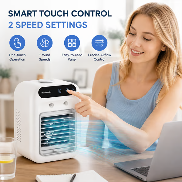 ❄️❄️ Portable Mini Air Conditioner with Humidifier — 20°C Cooling 🔥
