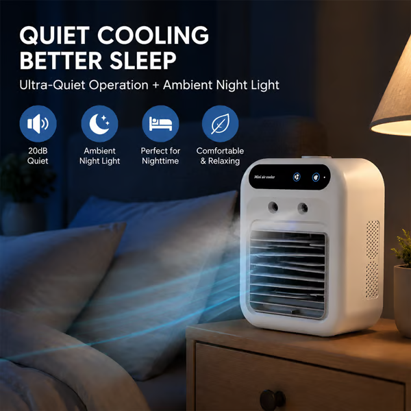 ❄️❄️ Portable Mini Air Conditioner with Humidifier — 20°C Cooling 🔥